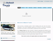 Tablet Screenshot of mukeshtravels.com